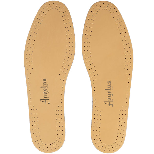 Women's leather shoe insoles with active carbon for freshness in flats