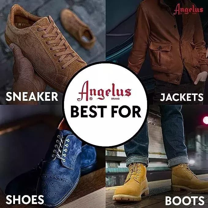 The versatile 55oz Angelus repellent works on technical fabrics and leather offering dependable protection against the elements