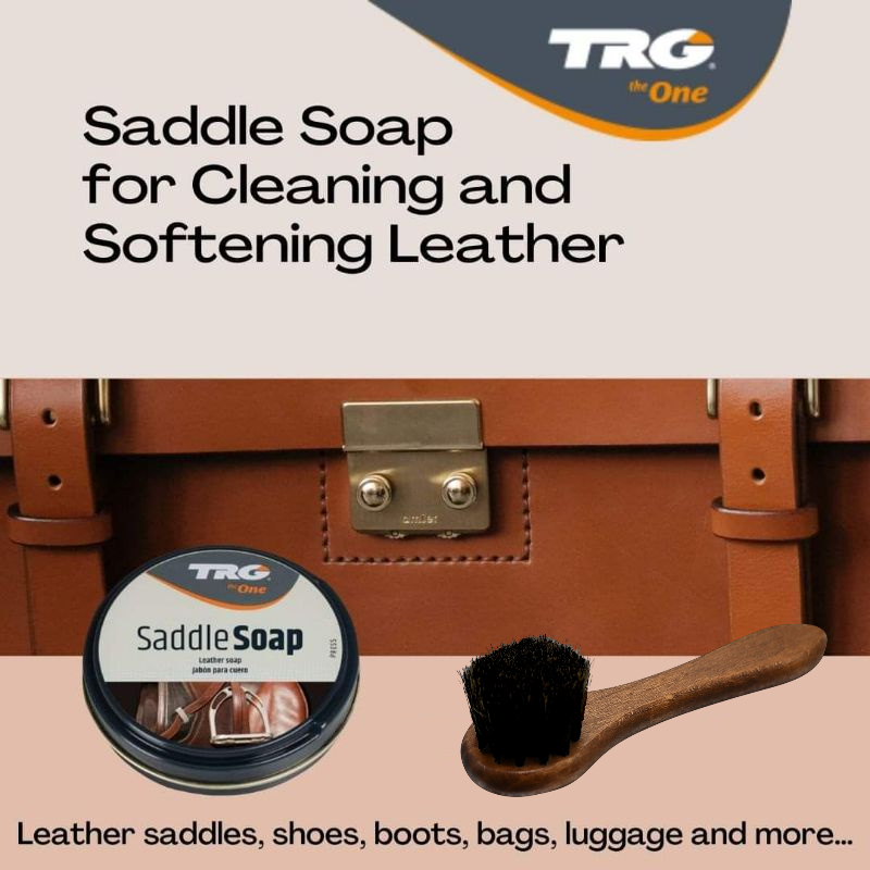 Using TRG Saddle Soap for time-tested leather care on boots bags and equestrian equipment