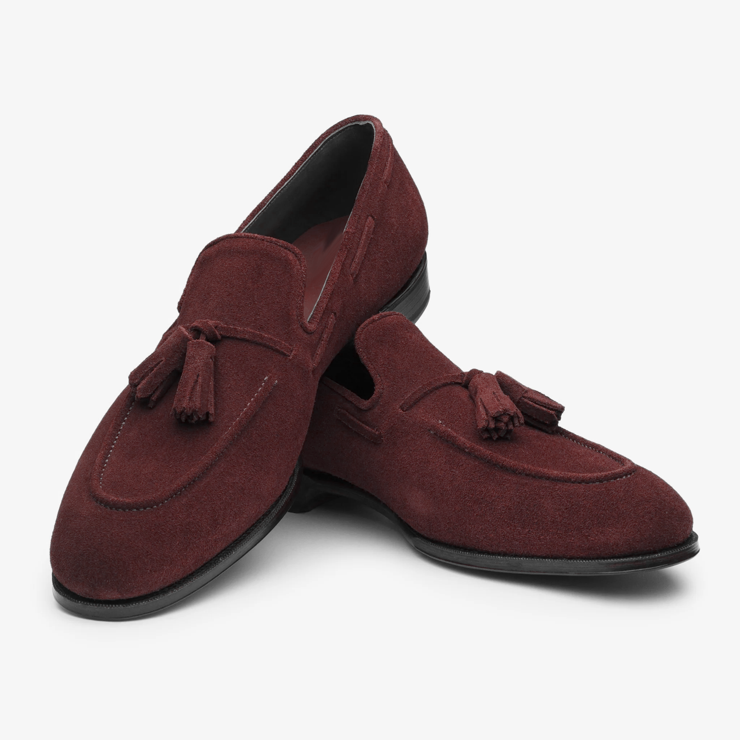 Professional suede maintenance with TRG Cleaning Block to erase scuff marks and refresh delicate leather surfaces