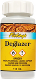 Fiebing's Deglazer 4oz bottle for professional leather surface preparation and finish removal
