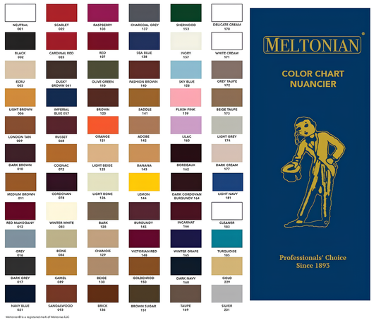 Meltonian Cream Polish in 50ml jar rejuvenates faded leather and covers minor scuffs on shoes and boots