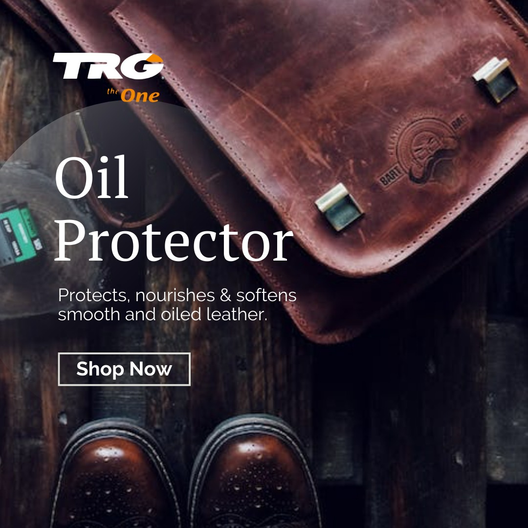 TRG Oil Protector aerosol providing even coverage and complete protection against challenging oil-based stains