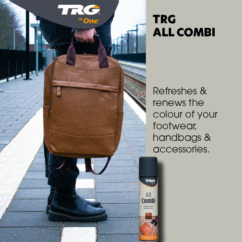 TRG All Combi providing triple action cleaning conditioning and protection on leather surfaces