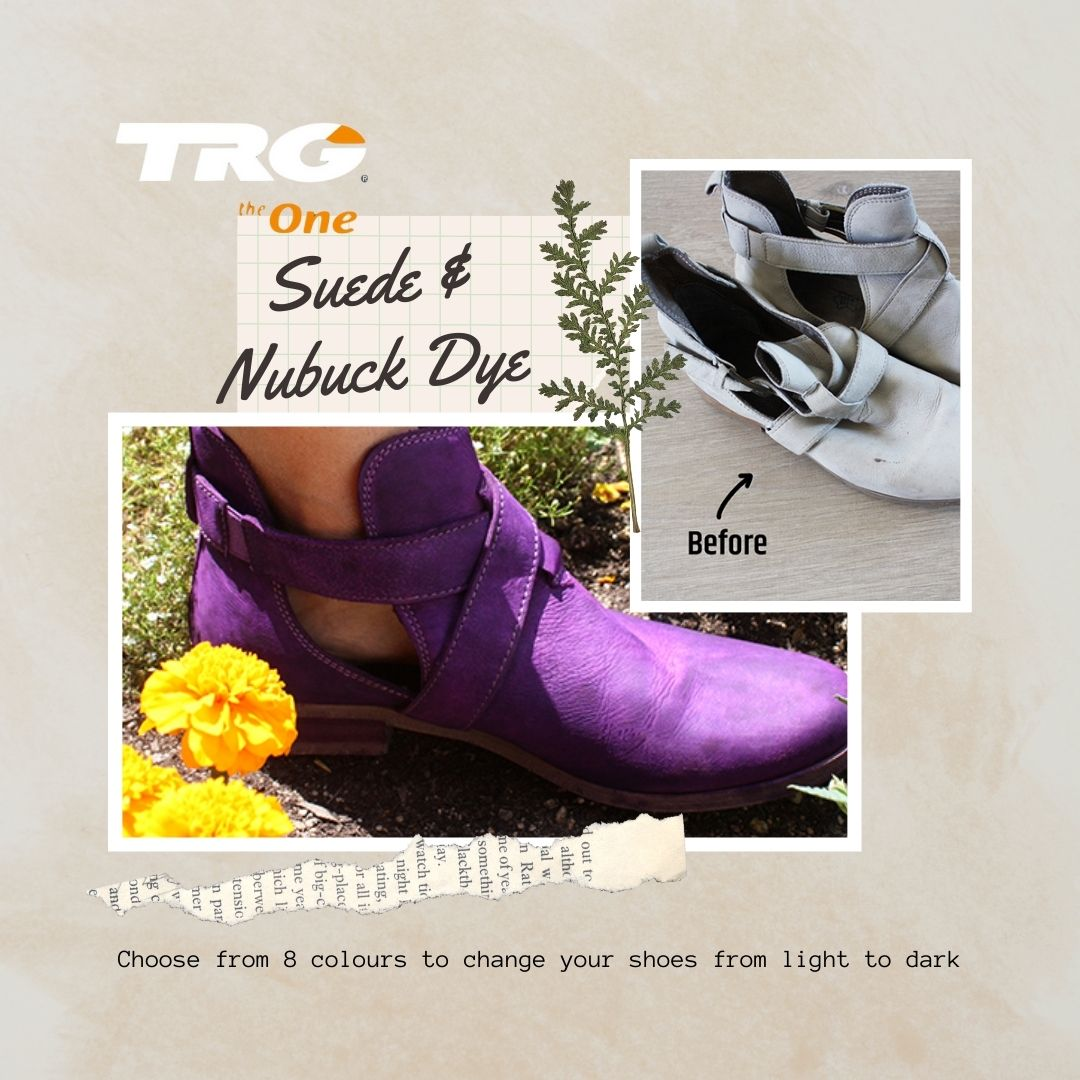 Using TRG Suede Dye for even colour penetration while maintaining delicate suede characteristics