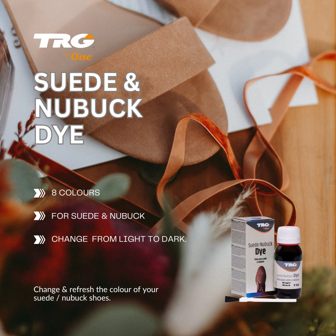 Applying TRG Suede Dye for permanent colour restoration and creative transformations on suede