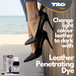 TRG Leather Dye application for even coverage and lasting colour penetration on leather surfaces