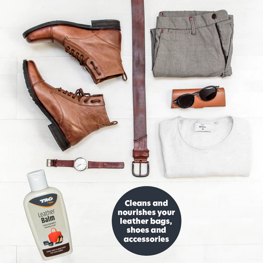 TRG Leather Balm restoring suppleness and preventing cracking on aged leather surfaces