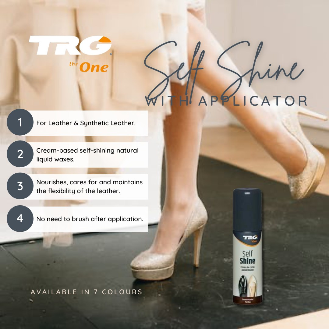 TRG Self Shine providing complete polishing system for efficient black shoe appearance care