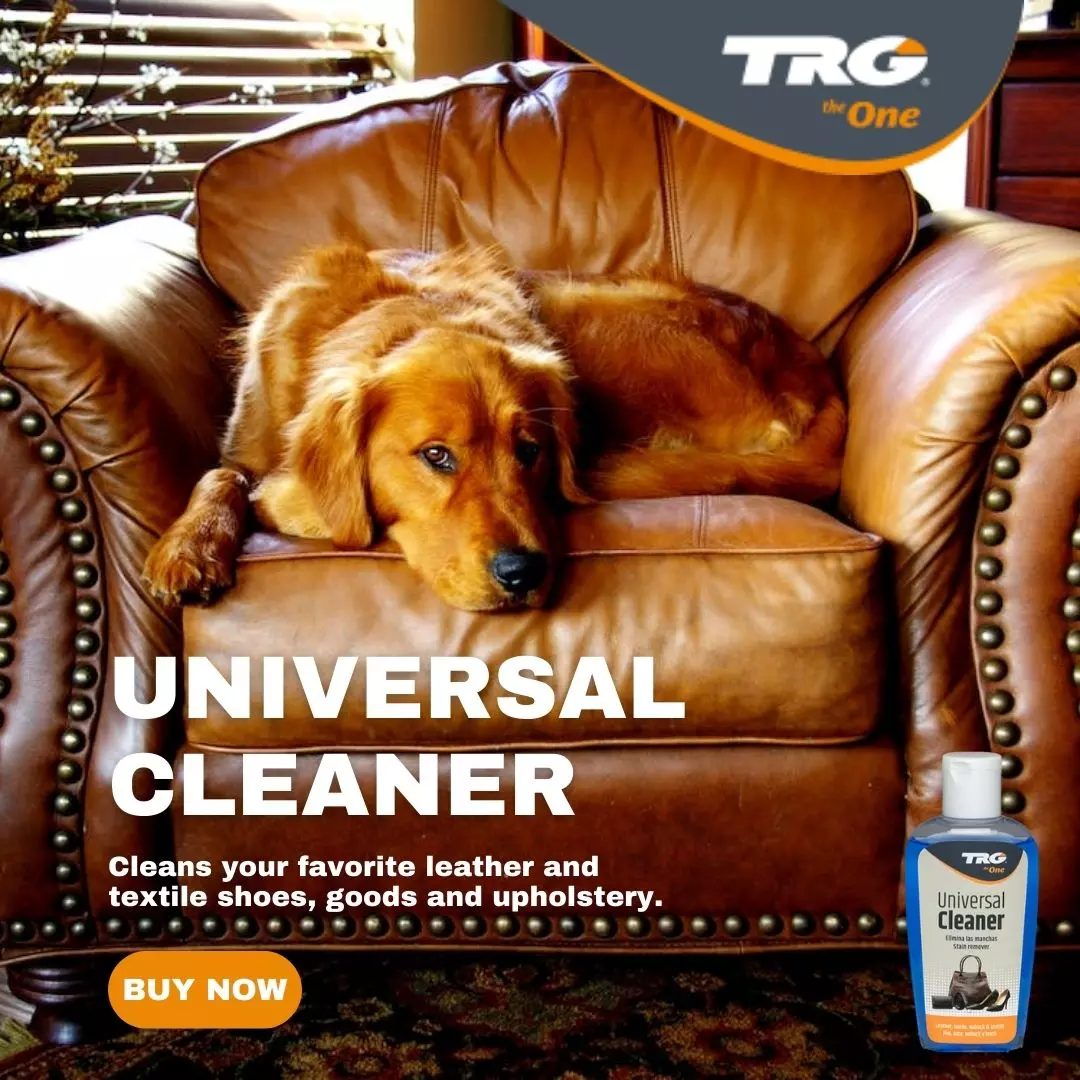 Applying TRG Universal Cleaner for efficient cleaning of leather goods and household items