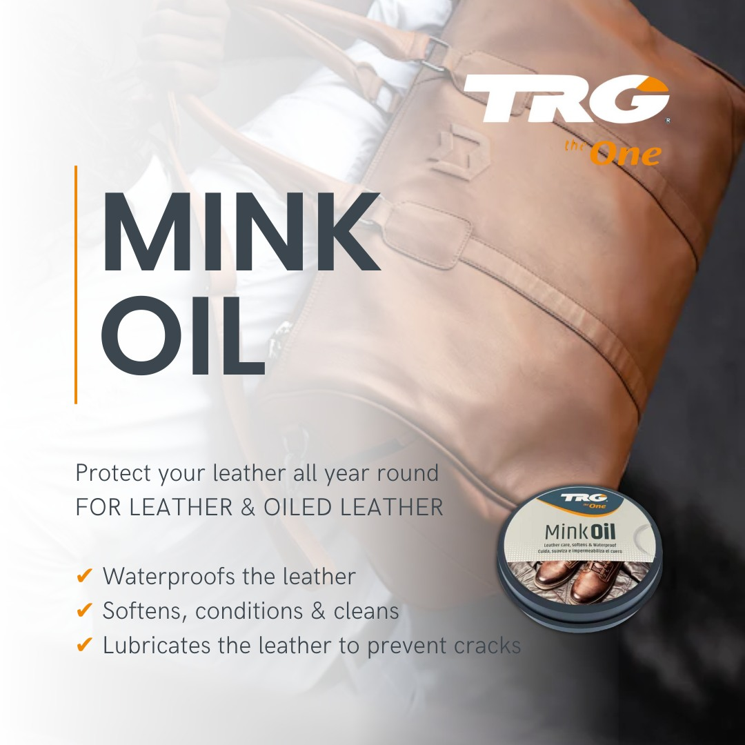 Using TRG Neutral Mink Oil for versatile leather protection across various colours and types