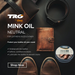Professional leather care with TRG Neutral Mink Oil for weather resistance and flexibility