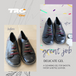Using TRG Delicate Gel Cream for regular maintenance of high-quality soft leather shoes