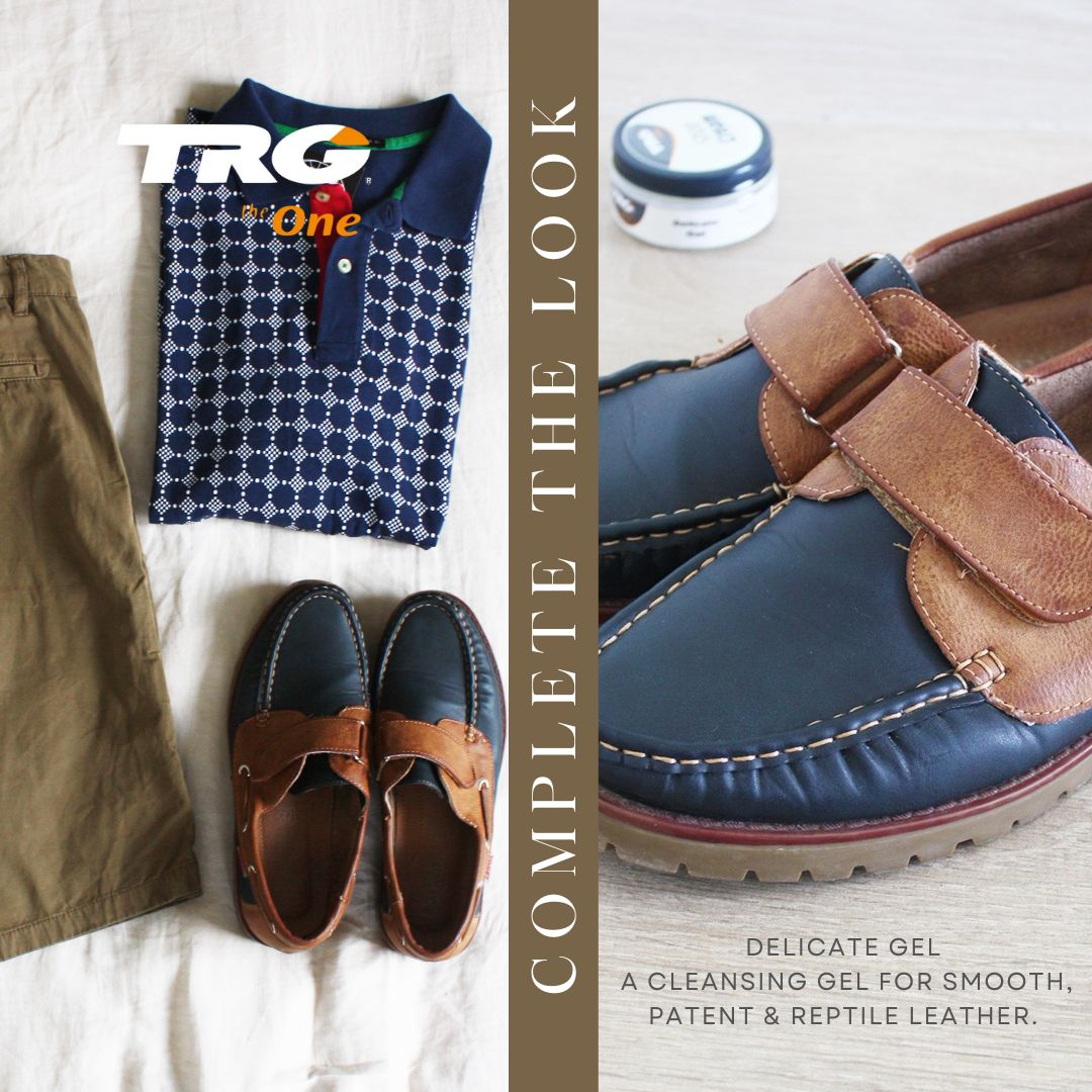 Applying TRG Delicate Gel Cream to protect soft leather from wear and environmental exposure