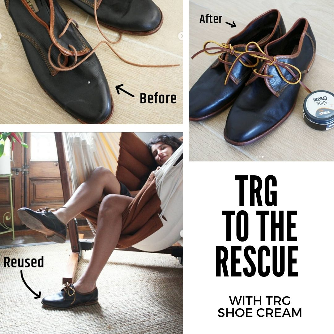 Professional soft leather care with TRG Delicate Gel Cream to preserve luxury footwear