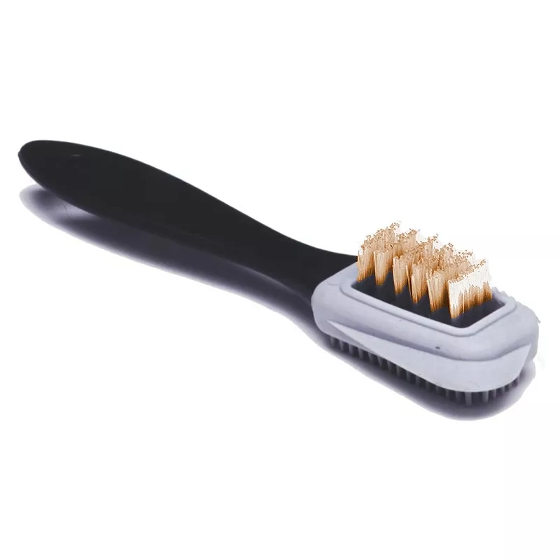 BIRCH suede brush effectively restores material nap and texture during cleaning for lasting results