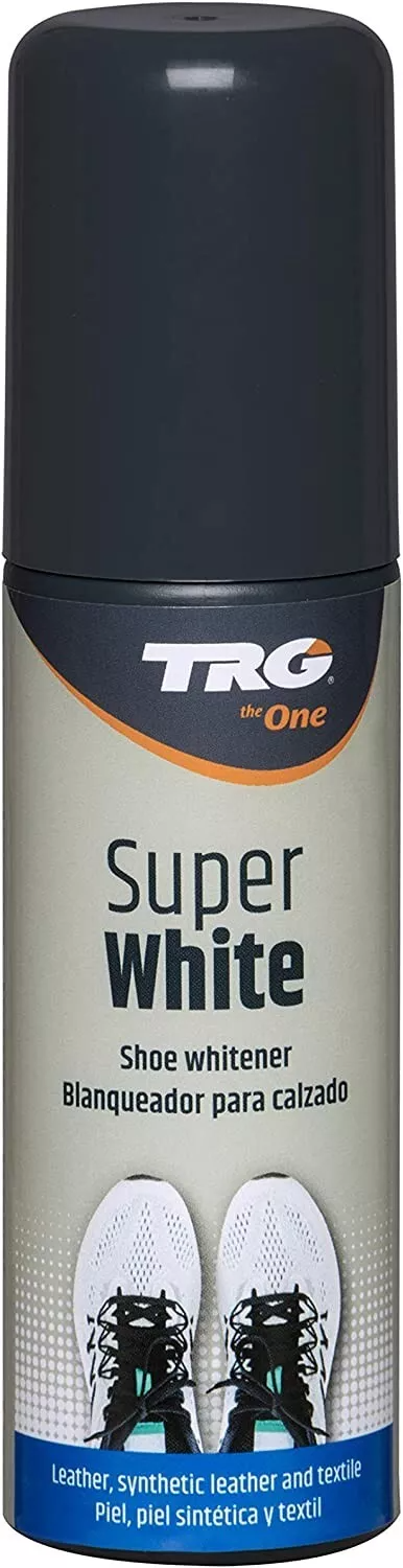 TRG Superwhite 75ml shoe whitener restores bright white colour to leather shoes and covers yellowing