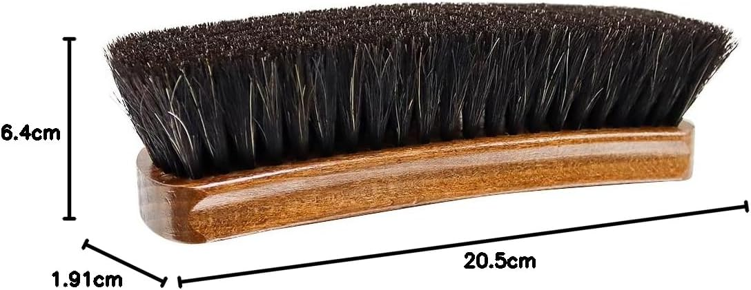 BIRCH MAXI Horsehair Brushes Extra Large 20cm in black provide efficient coverage for large items