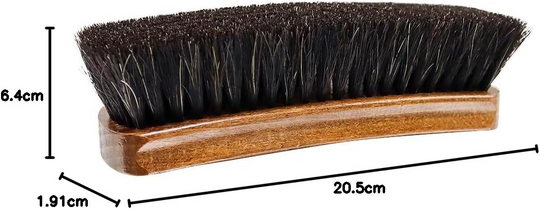 BIRCH MAXI Horsehair Brushes Extra Large 20cm in black provide efficient coverage for large items