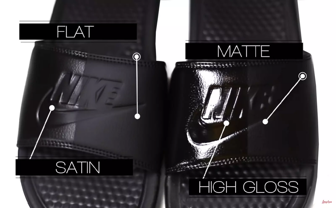 High gloss finish on leather using Angelus 904 Finisher