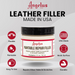 Professional surface preparation with Angelus Paintable Filler showing smooth application on leather for sneaker restoration work