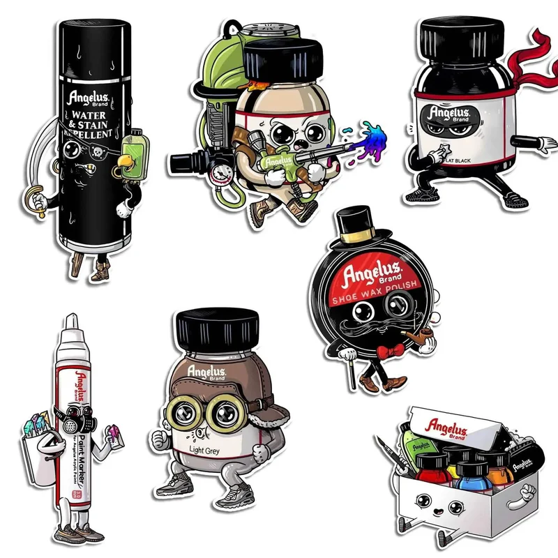 Angelus Sticker Pack #2 by Alex MDC featuring seven fresh designs that capture the evolving spirit of custom culture