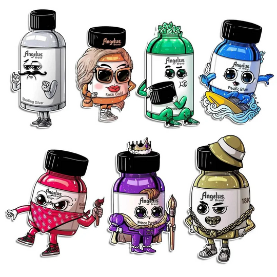 Angelus Sticker Pack #3 by Alex MDC featuring seven new designs that expand your custom culture art collection