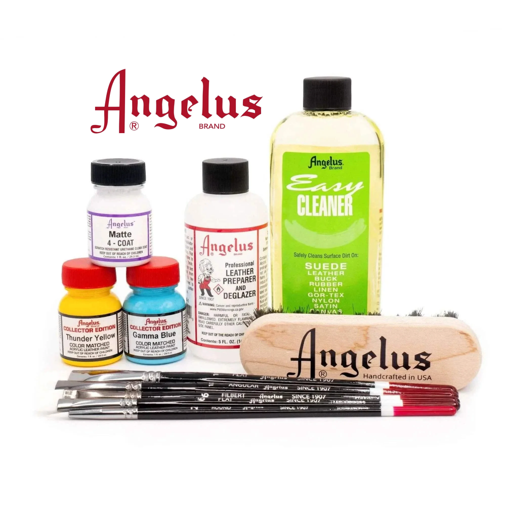 4oz bottle of Angelus 2-Soft Fabric Medium additive for transforming leather paint into durable fabric paint applications