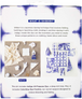 Indigo Shibori kit includes authentic dye binding materials and detailed instructions for traditional patterns