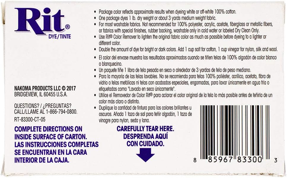 Rit Colour Remover Powder 2oz is perfect for specific correction projects and dye removal