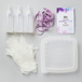 tie-dye accessory kit enables creation of multiple classic tie-dye patterns and creative designs