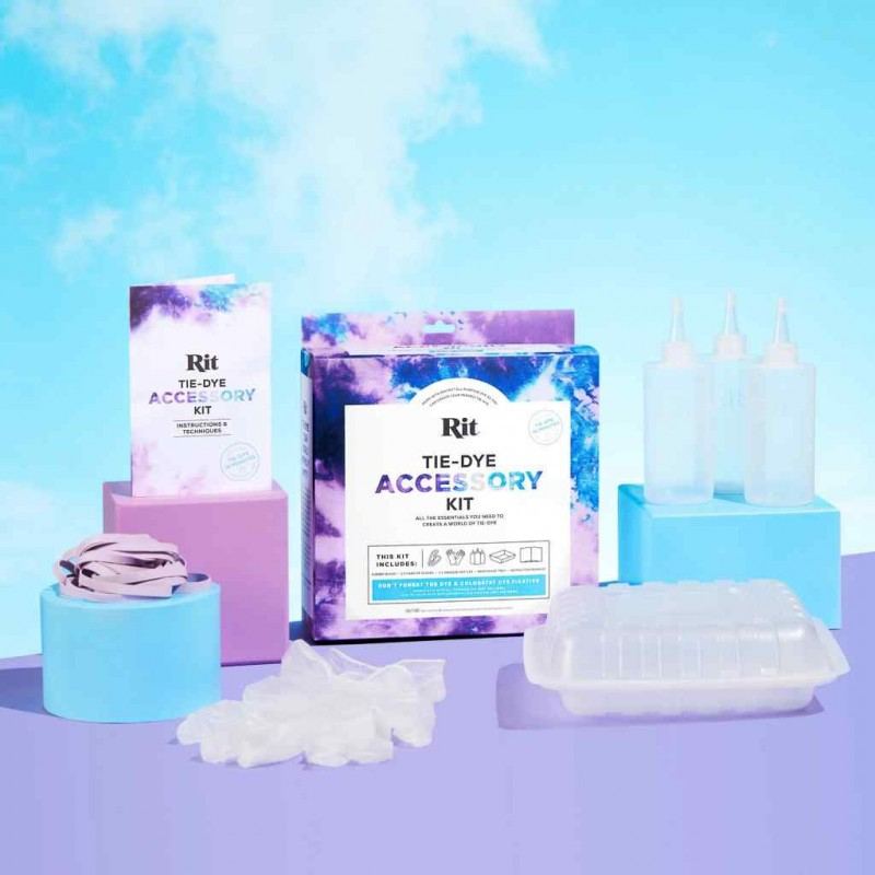 Rit Tie Dye Accessory Kit contains quality reusable tools that can be used for multiple projects