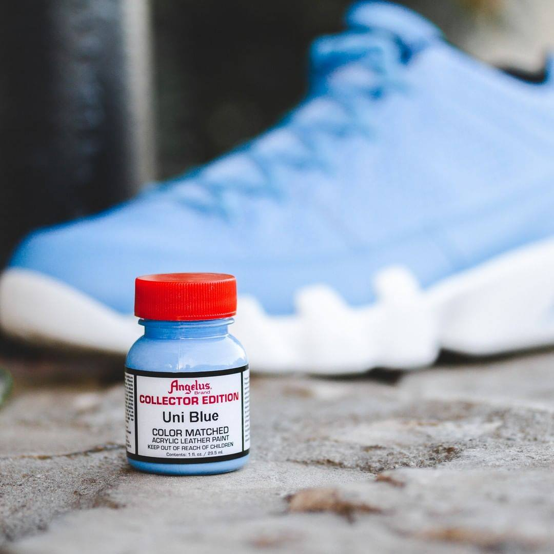 Special collector edition leather paint by Angelus perfect for unique designs and exclusive sneaker customisation with blendable formula