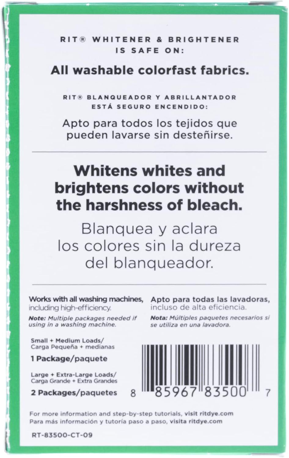 concentrated 1oz whitening powder is ideal for small loads spot treatments and portable laundry needs