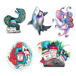 Angelus Aquatic Series sticker pack by Kendras Customs featuring ocean-inspired designs for custom culture and marine theme lovers
