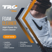 TRG Cleaner Foam Shampoo in use for safe cleaning of delicate leather goods and sensitive material maintenance