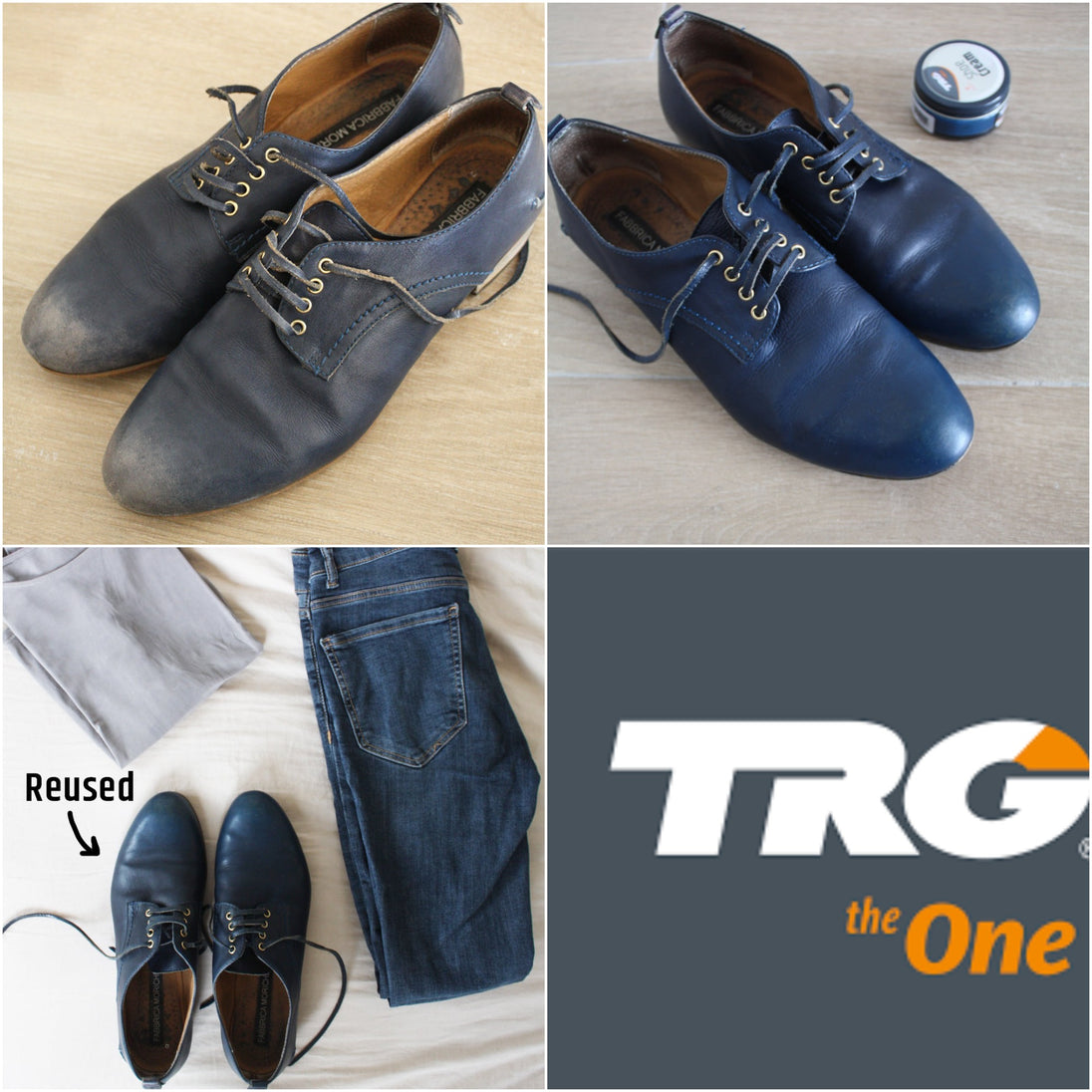 Professional TRG shoe cream in a 50ml dumpi jar designed for leather conditioning polishing and colour protection