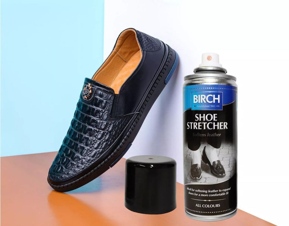 BIRCH 200ml shoe stretcher spray helps address specific fit issues and improve comfort in existing footwear