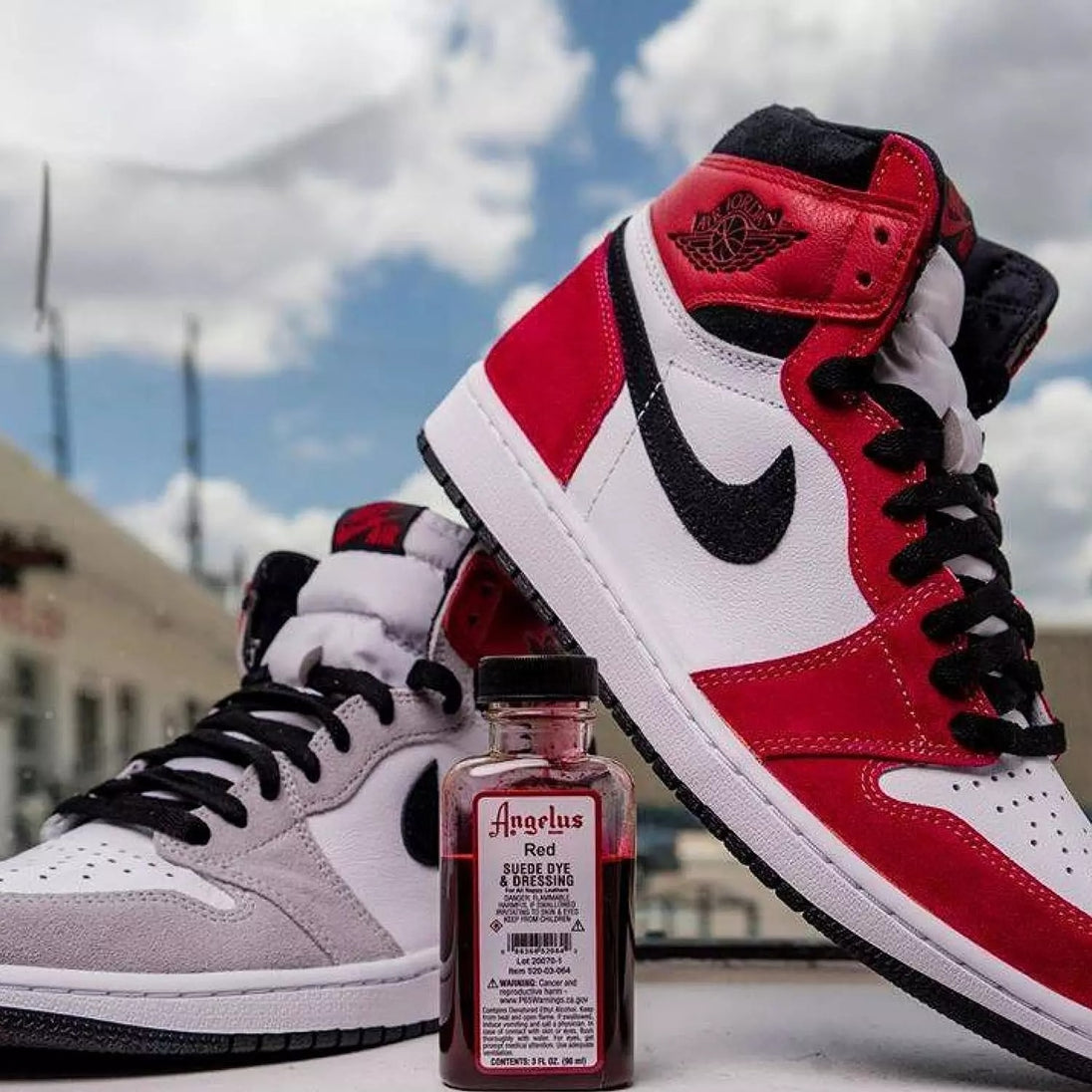 Professional results with Angelus Suede Dye & Dressing on custom suede shoe colour transformation