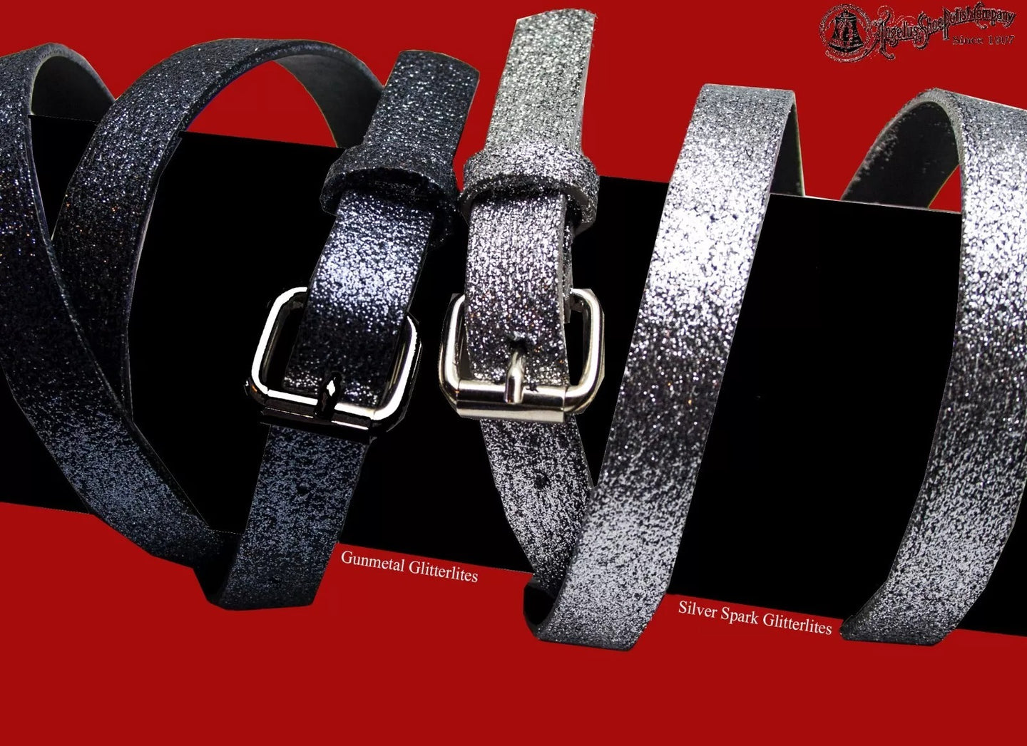 Ice Ice Blue Angelus Glitterlites acrylic leather paint with crystalline glitter particles for custom sneaker design and leather craft applications