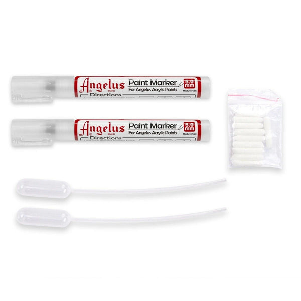 Complete kit for making custom paint markers including empty 5mm markers replacement tips and droppers for sneaker customisation