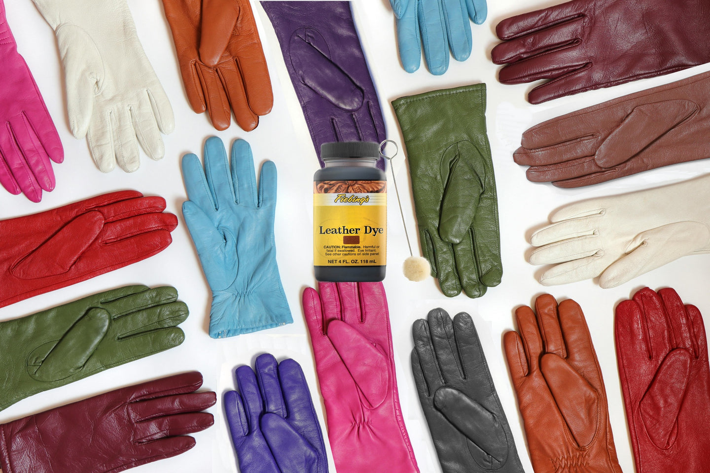 Leather bag transformation using Fiebing's permanent alcohol-based dye formula