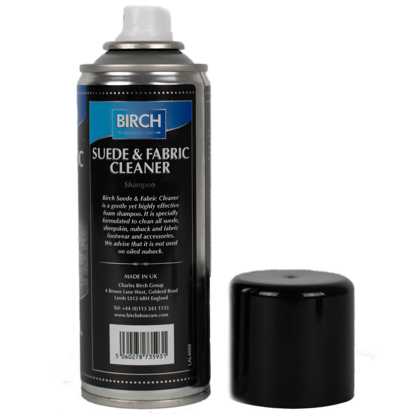 BIRCH Suede & Fabric Cleaner helps maintain appearance and provides protection against future soiling