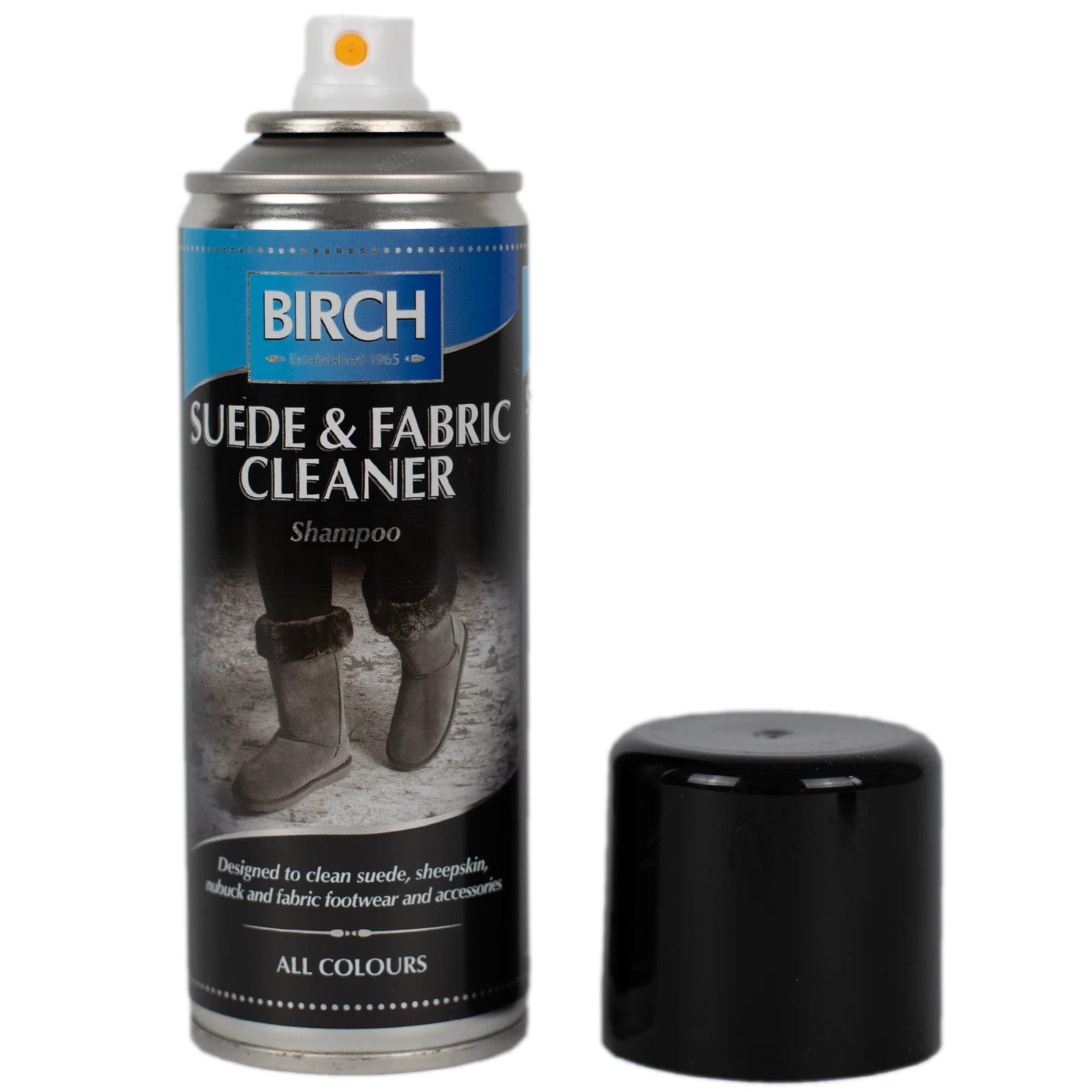 BIRCH Suede & Fabric Foam Cleaner Aerosol 200ml provides gentle cleaning for delicate materials without damage