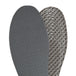 Soft latex shoe insoles with shock absorption for universal footwear
