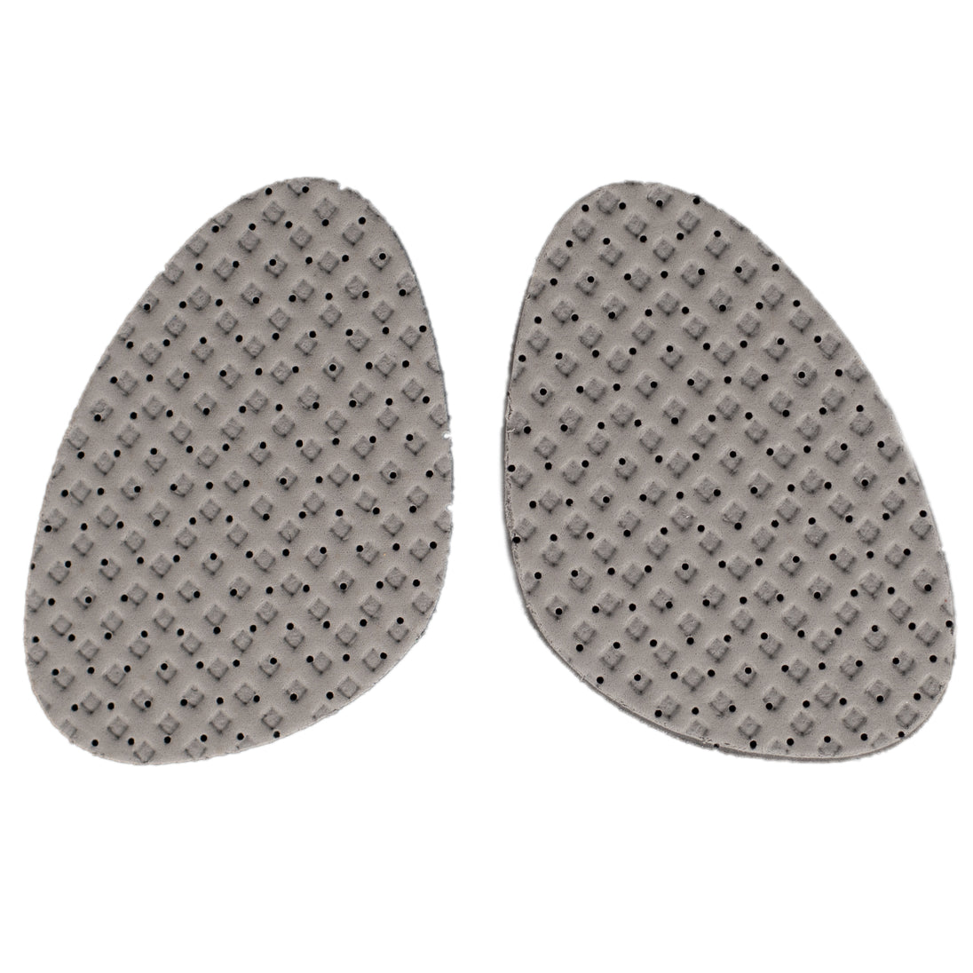 Targeted support half insoles for fatigue reduction in dress shoes