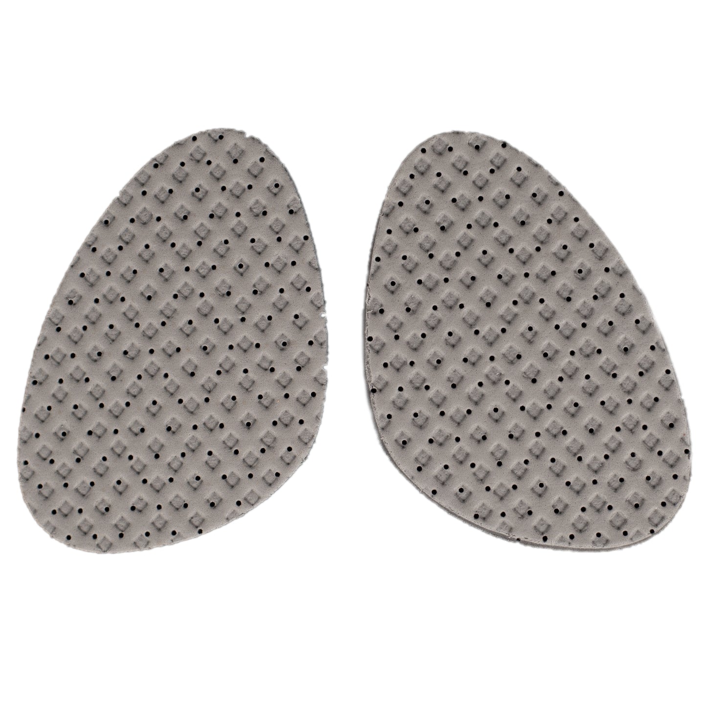 Targeted support half insoles for fatigue reduction in dress shoes