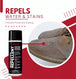 professional Angelus repellent in aerosol form ensures complete coverage on leather suede and fabrics for comprehensive protection