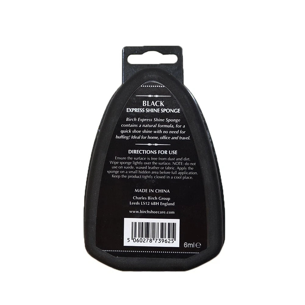 BIRCH Express Shine Sponge contains polish within structure for quick mess-free application