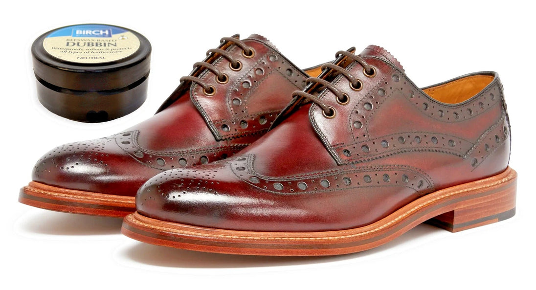 traditional BIRCH formula creates effective barrier against wet conditions for leather gear